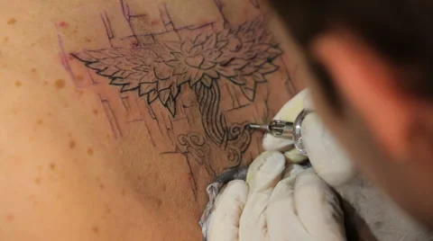 Art of tattoos Stock Footage 974258