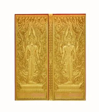 Art temple wall background Stock Photos