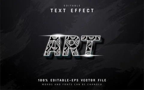 Art text effect Stock Illustration