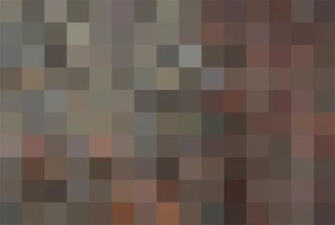 Art texture from brown squares. Background from brown pixels for presentation Illustrazione stock