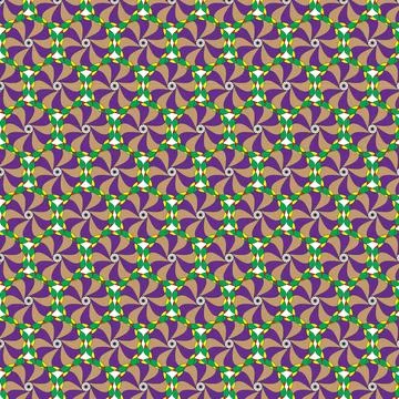Art texture interlocking symmetry psychedelic curves textile prints fashion fabr Illustrazione stock