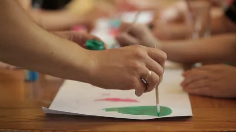 Art therapy Stock Footage 12653335