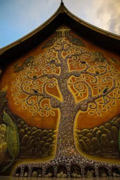 Art tree glow Stock Photos