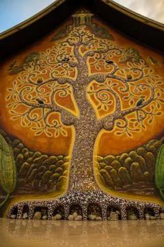 Art tree glow Stock Photos