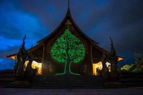 Art tree glow Stock Photos
