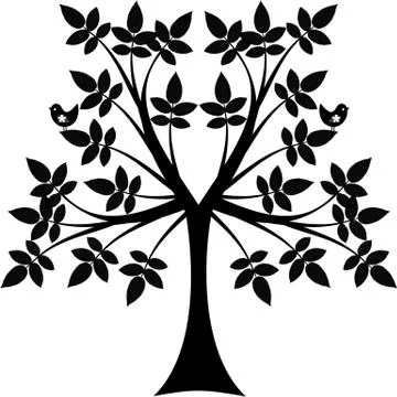Art Tree Stock Illustration