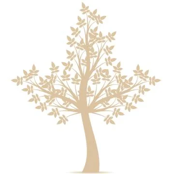 Art Tree Stock Illustration