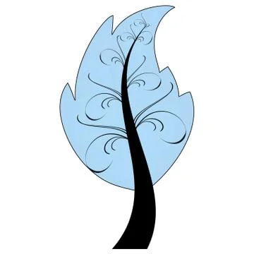 Art Tree Stock Illustration