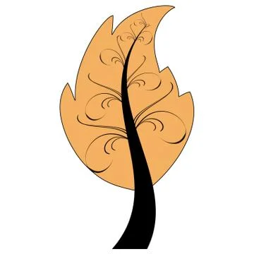 Art Tree Stock Illustration