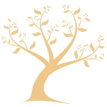 Art Tree Stock Illustration