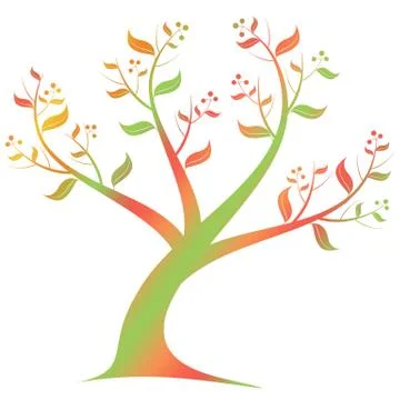 Art Tree Stock Illustration