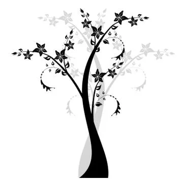 Art Tree Stock Illustration