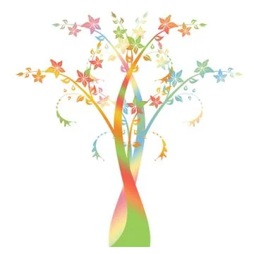 Art Tree Stock Illustration