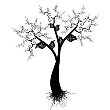 Art Tree Stock Illustration