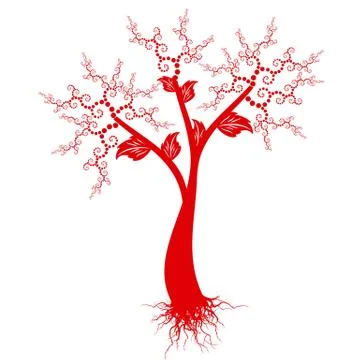 Art Tree Stock Illustration