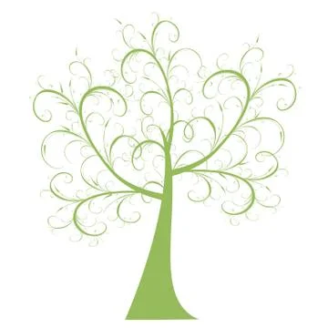 Art Tree Stock Illustration