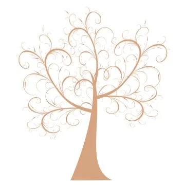 Art Tree Stock Illustration