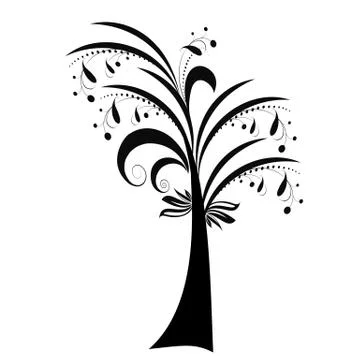 Art Tree Stock Illustration