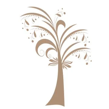 Art Tree Stock Illustration