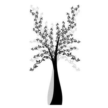 Art Tree Stock Illustration