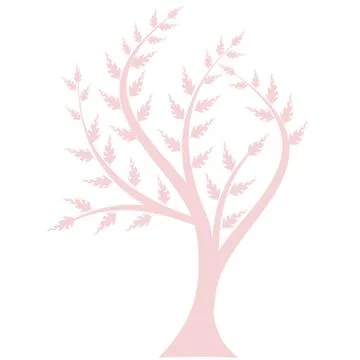 Art Tree Silhouette Stock Illustration