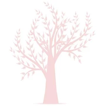 Art Tree Silhouette Stock Illustration