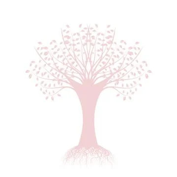 Art Tree Silhouette Stock Illustration