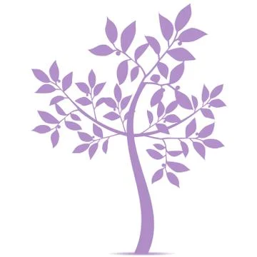 Art Tree Silhouette Stock Illustration