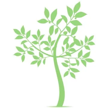Art Tree Silhouette Stock Illustration