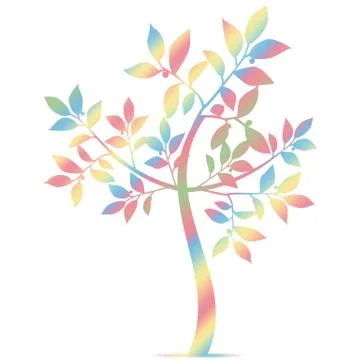 Art Tree Silhouette Stock Illustration