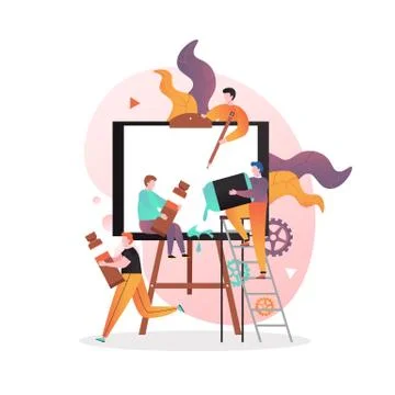 Art vector concept for web banner, website page Stock Illustration