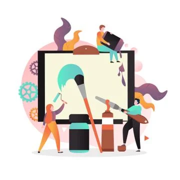 Art vector concept for web banner, website page Stock Illustration