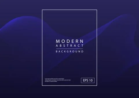 Art wave line pattern background design abstract modern color purple tone sty Stock Illustration