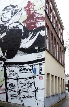 Art work on the wall Stock Photos