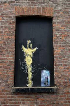 Art work window Stock Photos