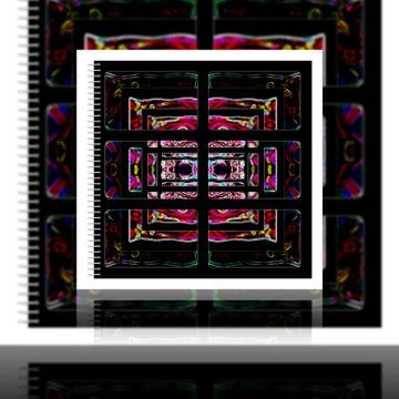 Art work wtih colorful background Stock Illustration