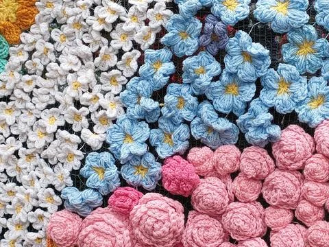 Art works with different background patterns like yarn,textile ,wooden,metal Stock Photos