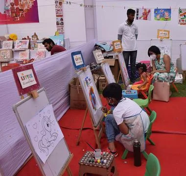 Art workshop Foto stock