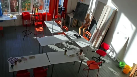 Art workshop. Time lapse. Stock Footage 94542560