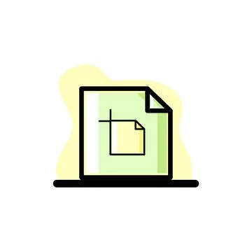 Artboard Document File Vector Conceptual Illustration Design Stock Illustration