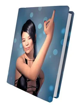 Artbook isolated on white background Stock Illustration
