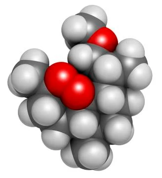 Artemether malaria drug molecule Stock Illustration