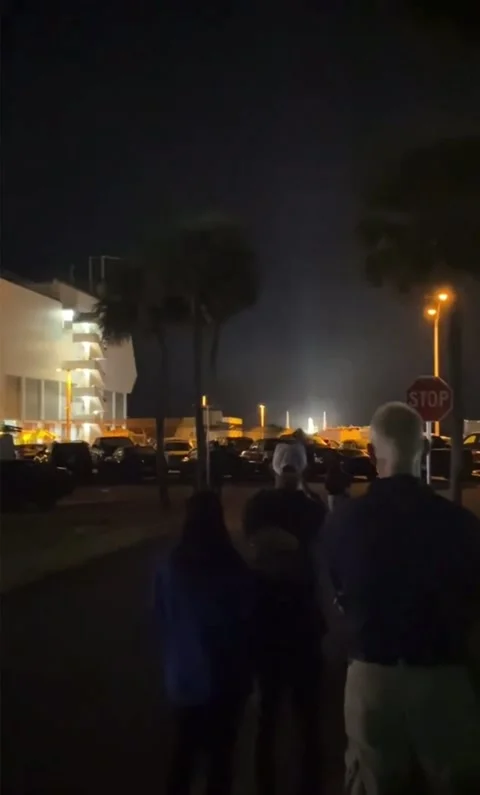 Artemis 1 Moon Rocket Launch, Kennedy Space Center, Florida - 16 Nov 2022 Stock Footage 222387889