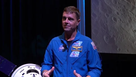 Artemis II Commander: "The world is eager to go farther than ever before", Noord 스톡 동영상 339704702