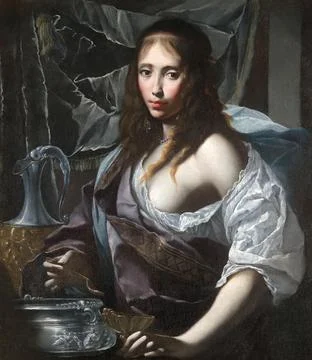 Artemisia prepares to drink the ashes of her man Mausolus Mausolus According to Stock Illustration