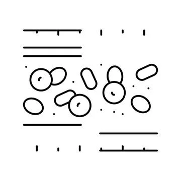 Artery vessel line icon vector illustration Stock Illustration