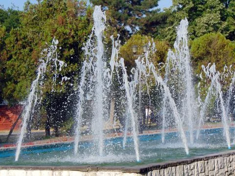 Artesian well in Oradea city Stock Photos