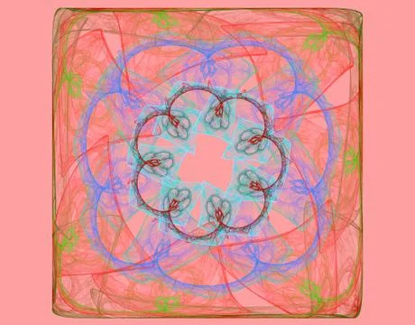 Artful design pink Stock Illustration