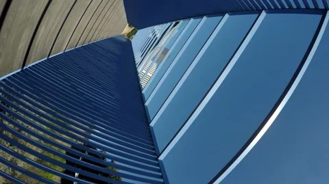 Artful shot of bridge doing 360's Stock Footage 67614680
