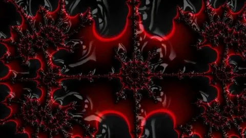 Artfully 3D rendering and animated abstract colorful fractal Stock Footage 120638505